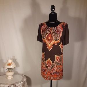Cha cha vente Brown Mini Dress Size M